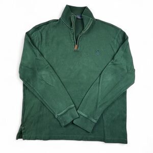 Polo Ralph Lauren Quarter Zip Sweatshirt Men’s L Green Pullover